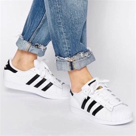 adidas schuhe white black stripe|ladies black and white sneakers.